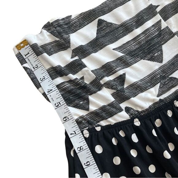 Roxy Mixed Print Bandeau Strapless Dress Coverup Size Large Juniors - Picture 8 of 13